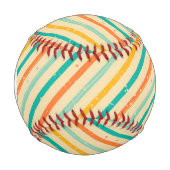 Retro-Grunge gestreift Muster Baseball (Vorderseite)