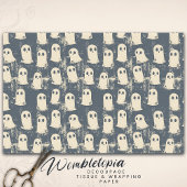 Retro Grunge Ghosts Halloween Muster Seidenpapier