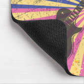 Retro Grunge-Gitarren auf Mousepad (Ecke)