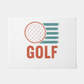 Retro Grunge Golf Fußmatte (Vorderseite)