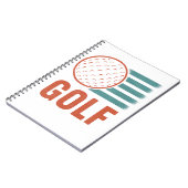 Retro Grunge Golf Notizblock (Linke Seite)