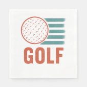 Retro Grunge Golf Serviette (Vorderseite)