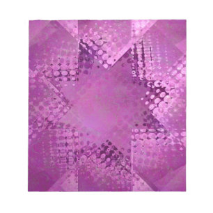 Retro-Grunge-Halfton-Stern Notizblock