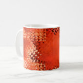 Retro Grunge halftone star Kaffeetasse (Vorderseite Links)