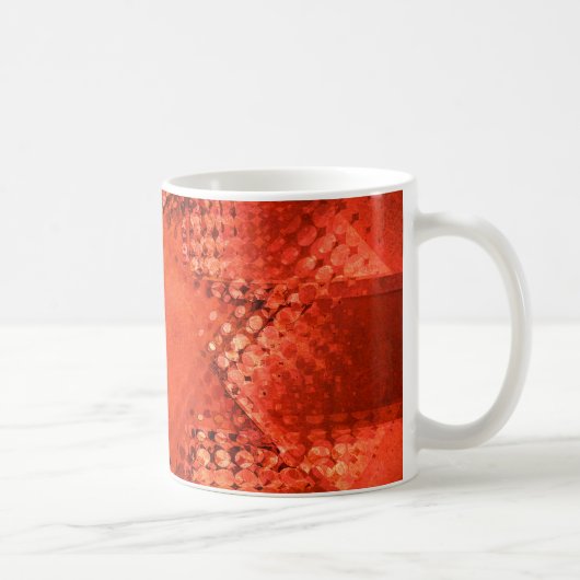 Retro Grunge halftone star Kaffeetasse (Rechts)