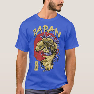 Retro Grunge Japan Kanji Fisch Vintage Koi Karpfen T-Shirt