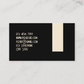 Retro Grunge minimalistisch zeitgenössischer 70er  Visitenkarte (Rückseite)
