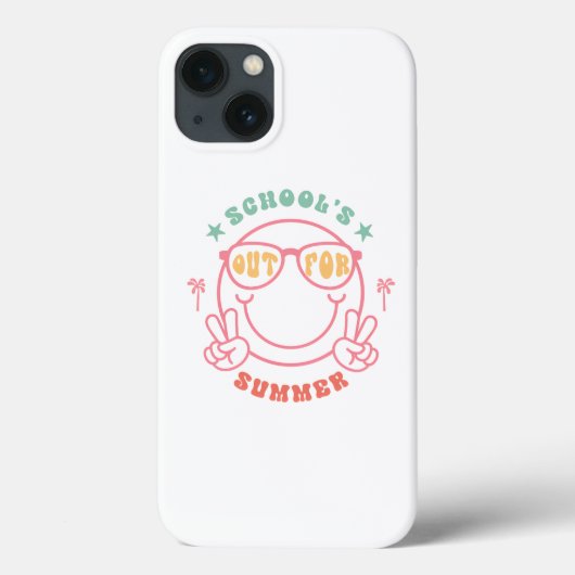 Retro Grunge "School's Out" Sommerdesign Case-Mate iPhone Hülle (Rückseite)