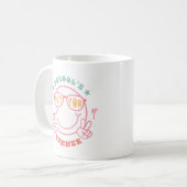 Retro Grunge "School's Out" Sommerdesign Kaffeetasse (Vorderseite Links)