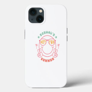 Retro-Grunge-"Schulschluss"-Sommerdesign iPhone 13 Hülle