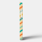 Retro Grunge Striped Pattern Case-Mate iPhone Hülle (Rückseite / Links)