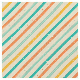 Retro Grunge Striped Pattern Stoff