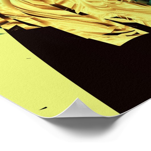 Retro Grunge Style Abstrakt Poster (Ecke)