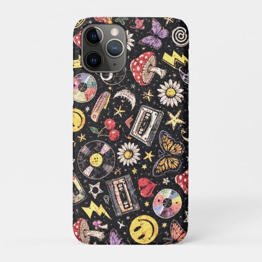 Retro Grunge Sunshine Bliss Case-Mate iPhone Hülle (Rückseite)