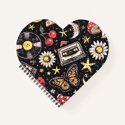 Retro Grunge Sunshine Bliss Notizblock (Vorderseite)