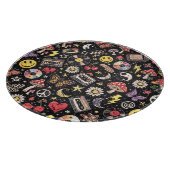 Retro Grunge Sunshine Bliss Schneidebrett (Ecke)