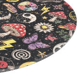 Retro Grunge Sunshine Bliss Schneidebrett (Ecke)