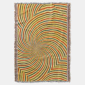 Retro Grunge Swirl + Ihre Idee Decke (Vorderseite Vertikal)