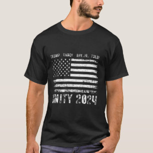Retro-Grunge- Unity-2025-Flagge-Trump-Vance-Rfk-Tu T-Shirt
