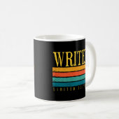 Retro Grunge Writer Limited Edition Kaffeetasse (VorderseiteRechts)