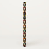 Retro Grunge Zickzack Muster Case-Mate iPhone Hülle (Hinten/Rechts)