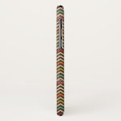 Retro Grunge Zickzack Muster Case-Mate iPhone Hülle (Hinten/Links)