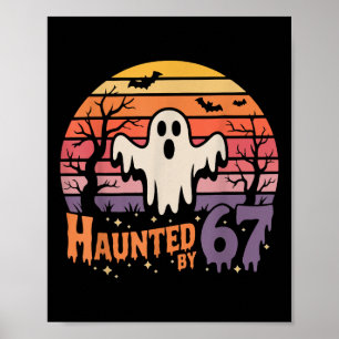 Retro Grusel-Meme 67 Sechs Sieben 6 7 Poster