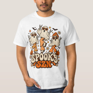 Retro Grusel SZN Geister Groovy 70er Halloween D T-Shirt