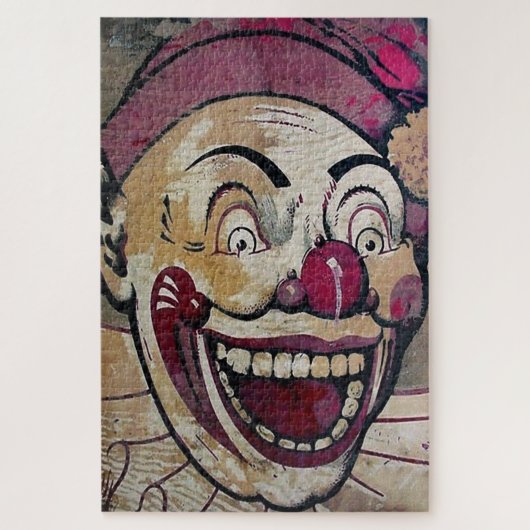 Retro Gruseliger Clown Puzzle (Vertikal)