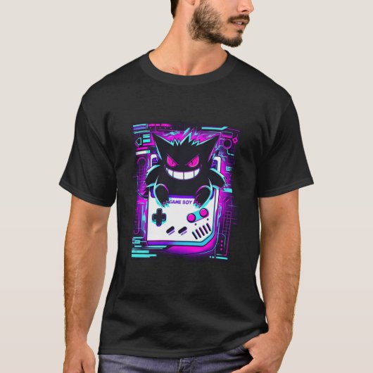 Retro-gruseliger Junge Mädchen T-Shirt (Vorderseite)