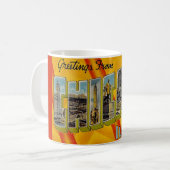 Retro Gruß aus Chicago Kaffeetasse (Vorderseite Links)