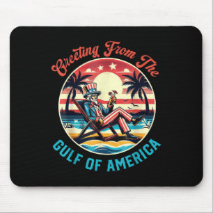 Retro Gruß aus dem Golf von Amerika Trump Mousepad