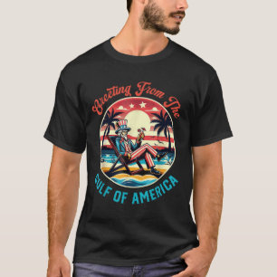 Retro Gruß aus dem Golf von Amerika Trump T-Shirt