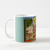 Retro-Grüße aus Roanoke, VA Kaffeetasse (Links)