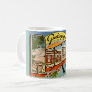 Retro-Grüße von Roanoke, VA Kaffeetasse