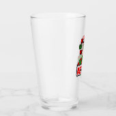 Retro Grüße Weihnachten Glas (Rechts)