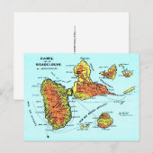 Retro Guadeloupe Französische Postkarte (Vorne/Hinten)