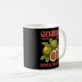 Retro Guavas Fruit Kommerzielle Grafik Art Stil Kaffeetasse (VorderseiteRechts)