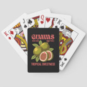 Retro Guavas Fruit Kommerzielle Grafik Art Stil Spielkarten (Rückseite)