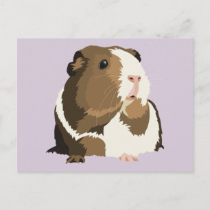 Retro Guinea Pig 'Betty' Postkarte