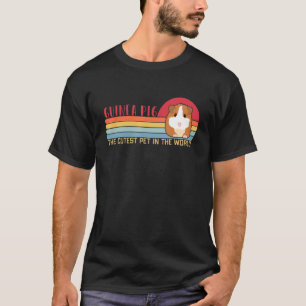 Retro-Guinea Schweinefleisch Niedliche Guinea T-Shirt