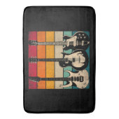 Retro Guitar Badematte (Vorderseite Vertikal)