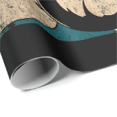 Retro Guitar Geschenkpapier (Rolleneckpunkt)