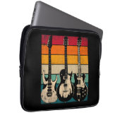Retro Guitar Laptopschutzhülle (Vorne Rechts)