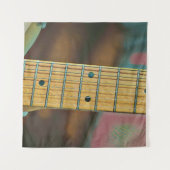 retro guitar lover gift wandteppich (Vorderseite (Horizontal))