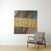retro guitar lover gift wandteppich (Beispiel (Horizontal))
