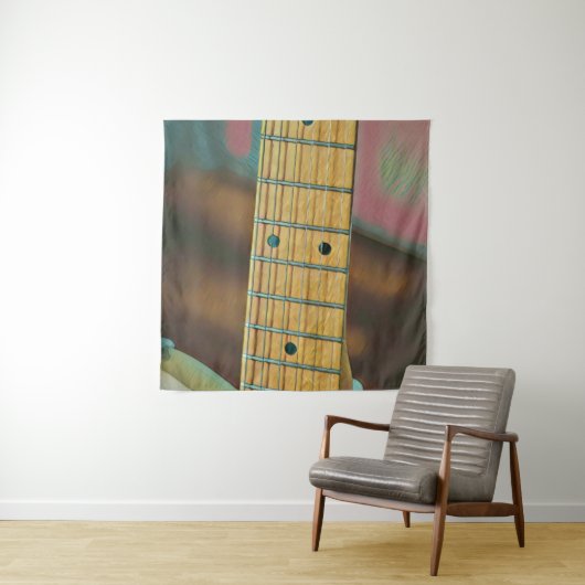 retro guitar lover gift wandteppich (Beispiel)
