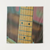 retro guitar lover gift wandteppich (Vorderseite)
