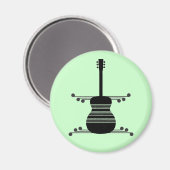 Retro Guitar Magnet (Vorderseite/Rückseite)