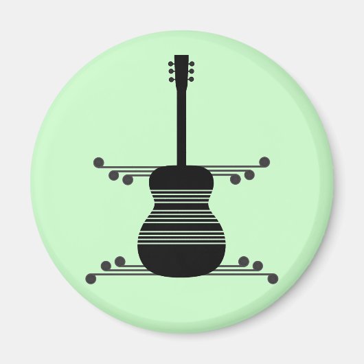 Retro Guitar Magnet (Vorne)